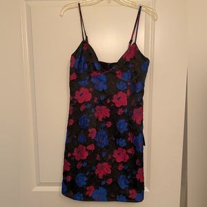 Lulus Black Floral Dress